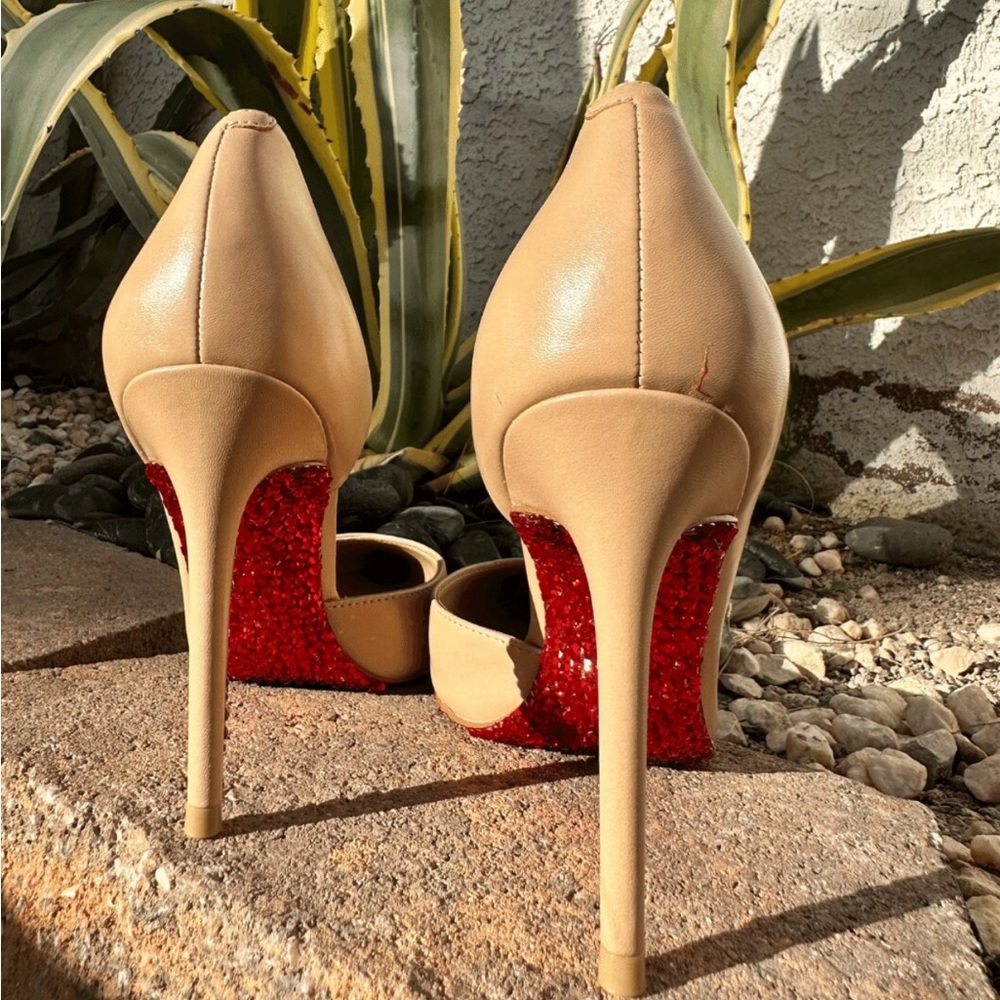 BRAND NEW!! Custom Red Bottom Bling Heels!!